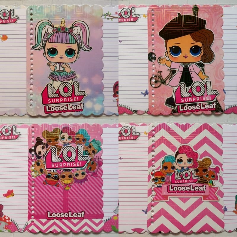 

[1PAK] ISI 20 Lembar KERTAS BINDER LOOSE LEAF FANCY MOTIF KARAKTER LOL