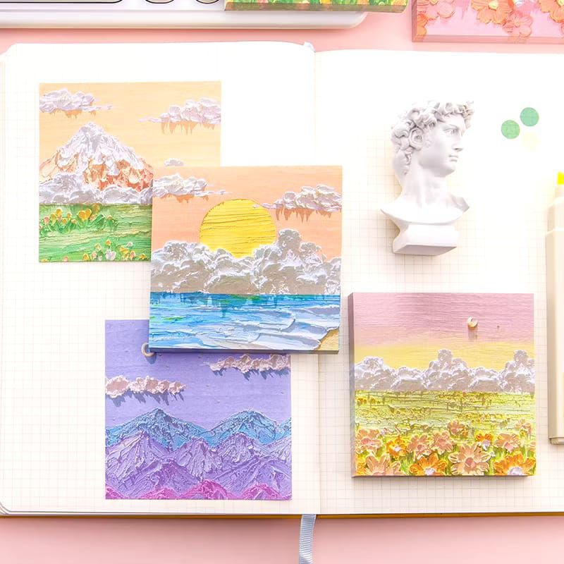 

FGT Memo Tempel Aesthetic Sticky Notes Motif Alam Indah
