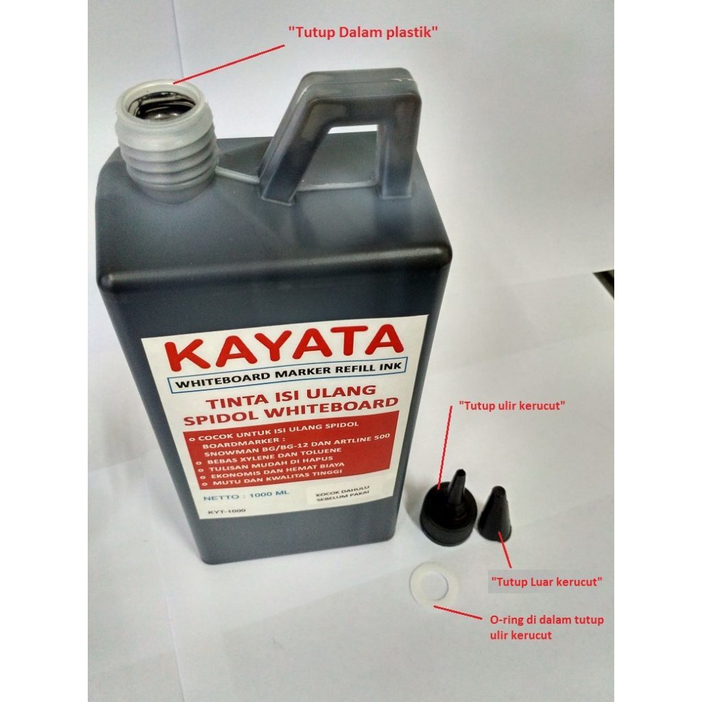 

Tinta Spidol Whiteboard Refill KAYATA Murah Dan Berkualitas 1000 ML