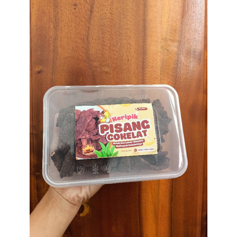 

Keripik Pisang Cokelat Asli Lampung Enak 200gr