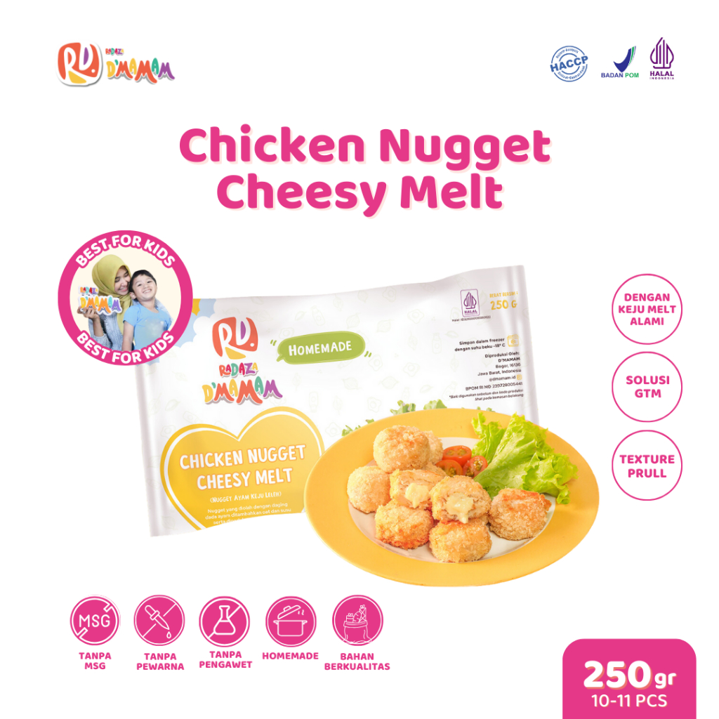 

DMAMAM SUKABUMI Nugget Ayam Keju Leleh 250g MPASI Homemade