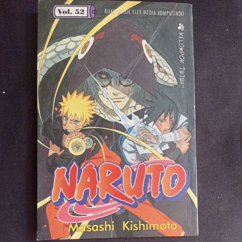 Komik Naruto 52 (tidak segel/second hand)