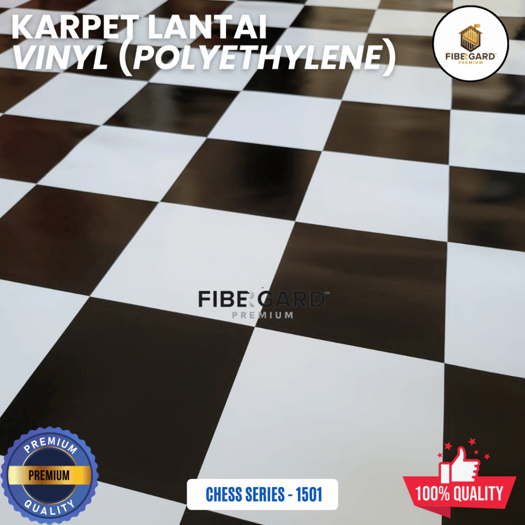 [Per 1/2m] FIBERGARD - VINYL Karpet Lantai POLYETHYLENE Lebar 1,2meter Gulungan - Wallpaper Dekorasi