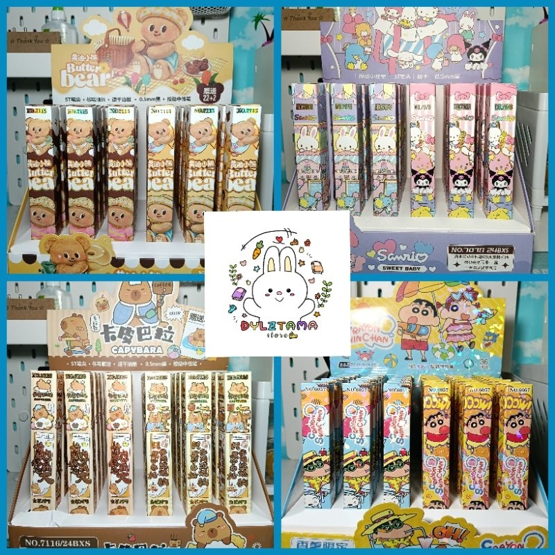 

Pen BB Karakter Capybara Shinchan Sanrio Butterbear