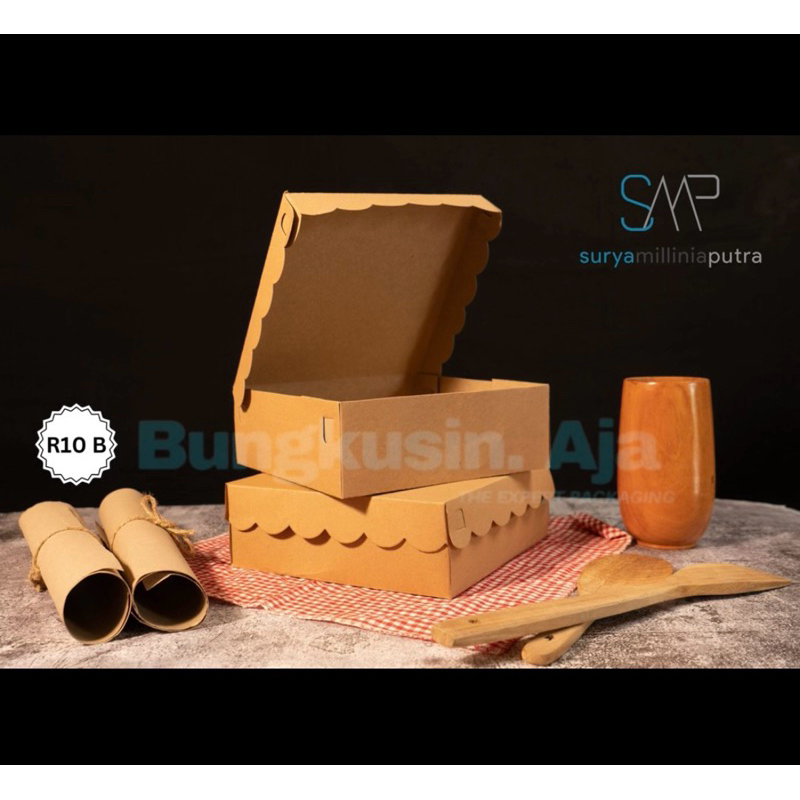 

Dus Box R10 Besar Gerigi - Eco Kraft Tebal/Super Tebal non laminasi - 1 pack isi 100pcs