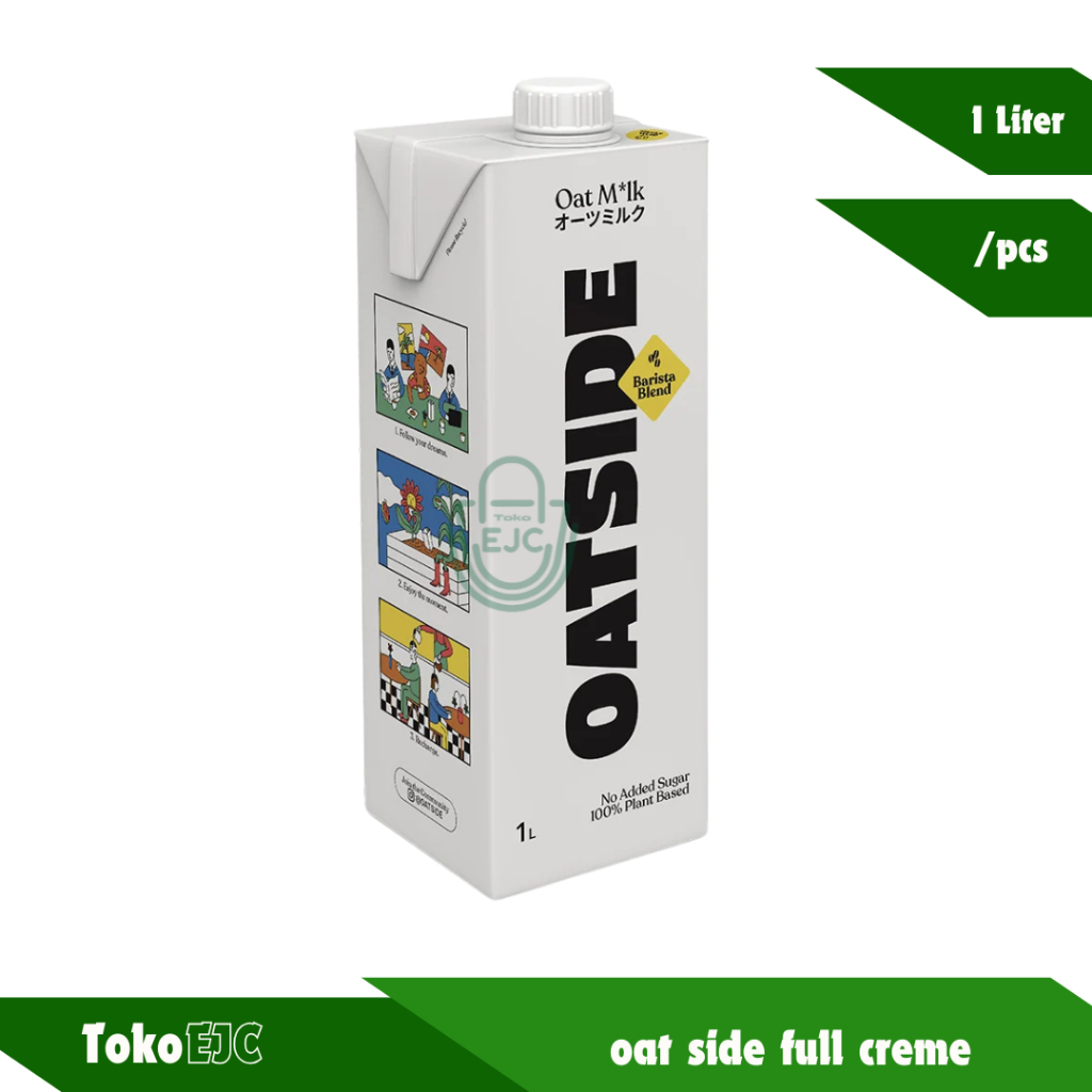 

Oat side barista bledn susu full creme uht 1 liter