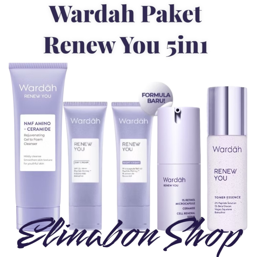 Wardah Renew You paket 5in1 Penghilang Flek dan Kerutan