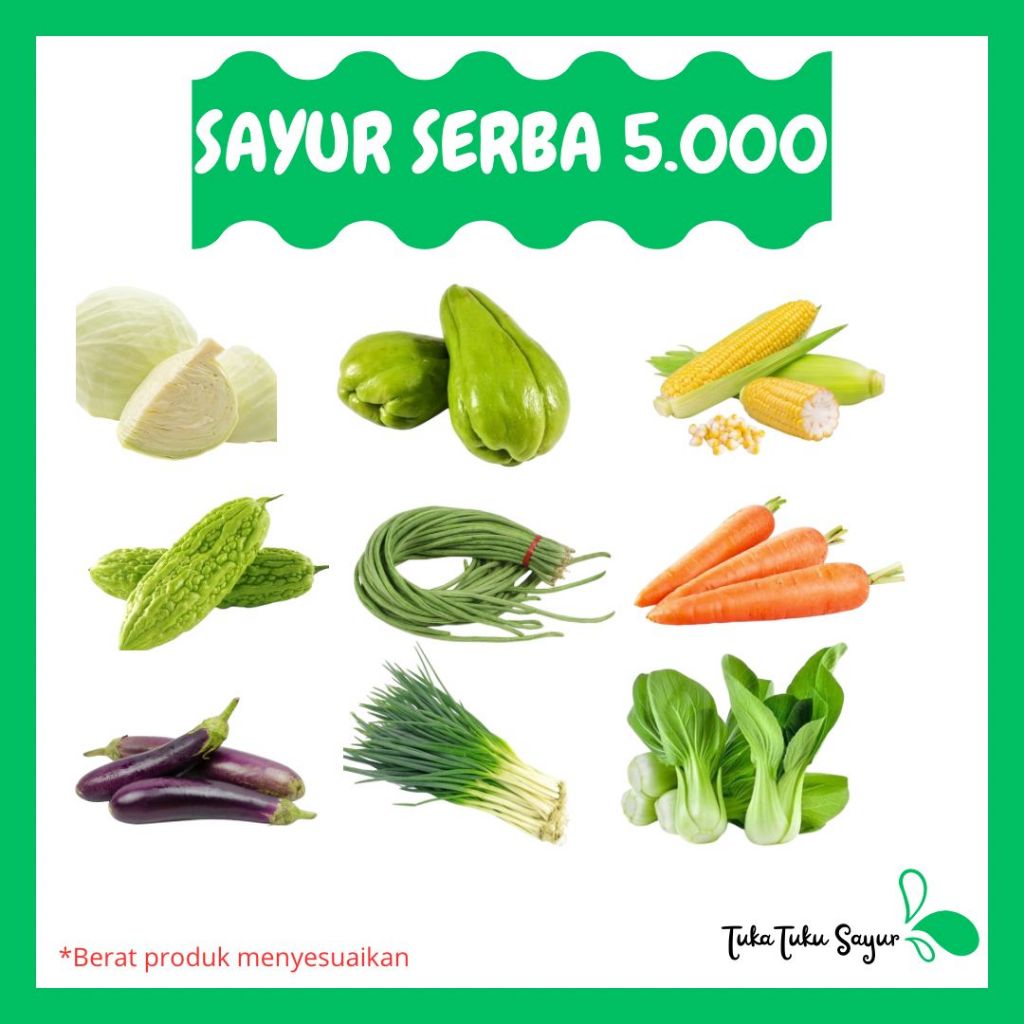 

(PROMO) SAYUR SEGAR / MURAH MERIAH 5 RB - Tuka Tuku Sayur