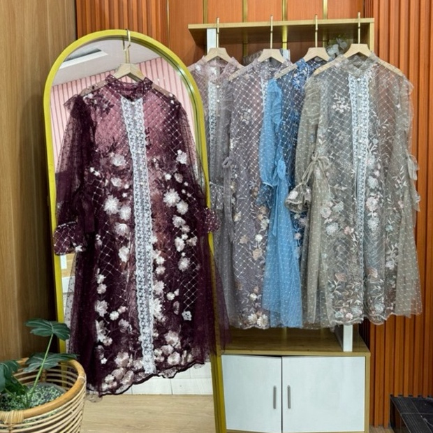 55HARGA BERSAHABAT Fatunhijabs  KAMARI OUTER BRUKAT  HANYA OUTER SAJA