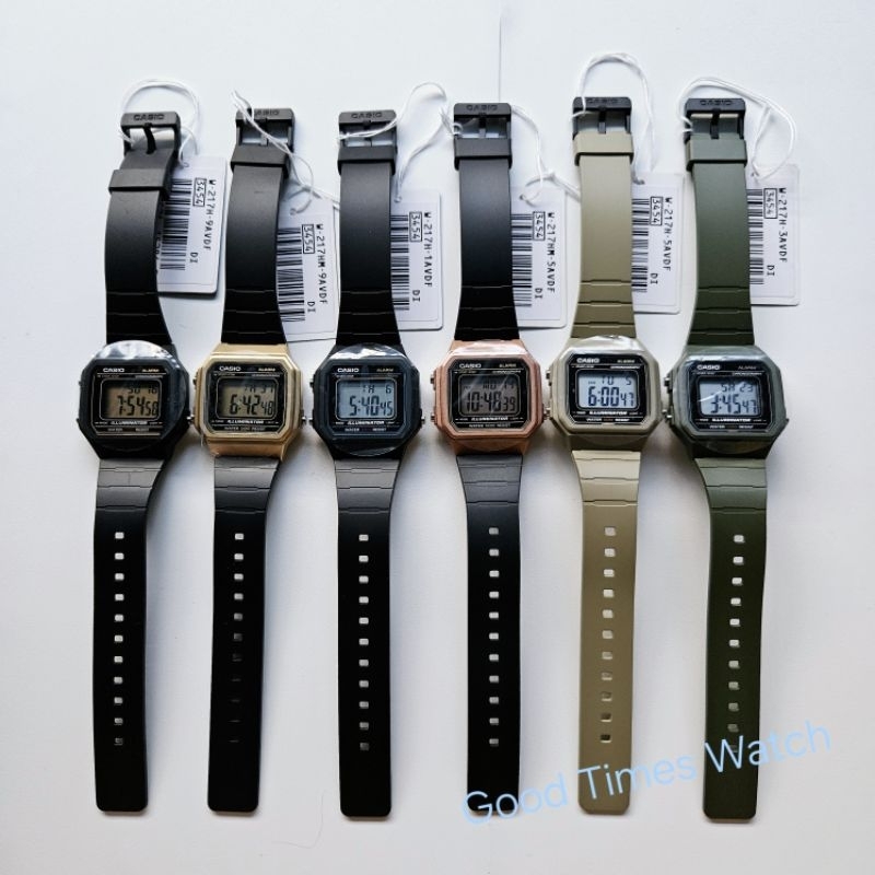 JAM TANGAN CASIO W-217H W-217HM W 217H W 217HM W 217 SERIES ORIGINAL