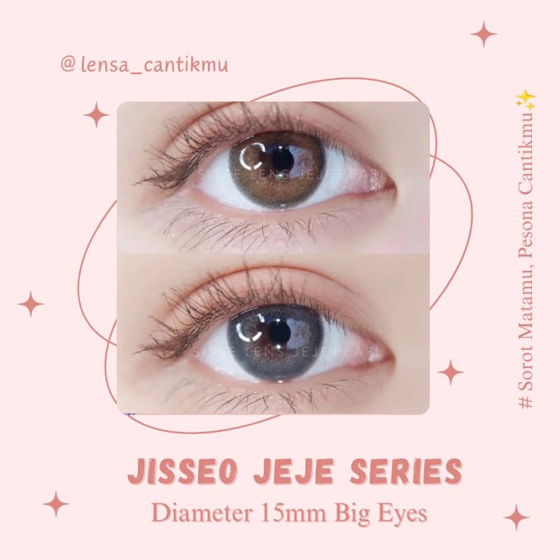 Softlens JISSEO JEJE Diameter 15mm | Minus & Normal | Natural Gray Brown | Korean Look/softlens jiss