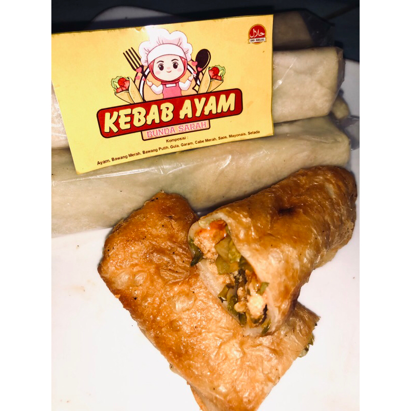 

KEBAB BUNDA SARAH || kebab ayam frozen (isi 6)