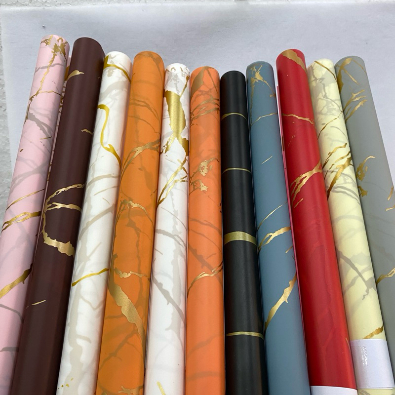

KERTAS BUKET CELLOPHANE TERLARIS / MOTIF MARBLE / Wrapping paper / TERLARIS