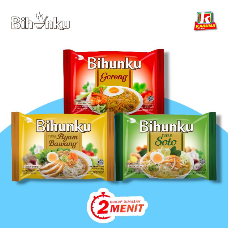 

Bihunku Bihun Instan 55g Kuah/Goreng