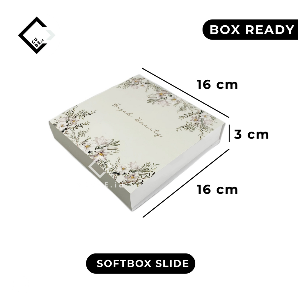 

READY BOX HIJAB / PACKAGING / SOFT BOX / KOTAK HIJAB / SLIDE BOX 16x16x3cm