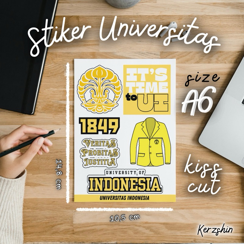Stiker Universitas Indonesia - UI