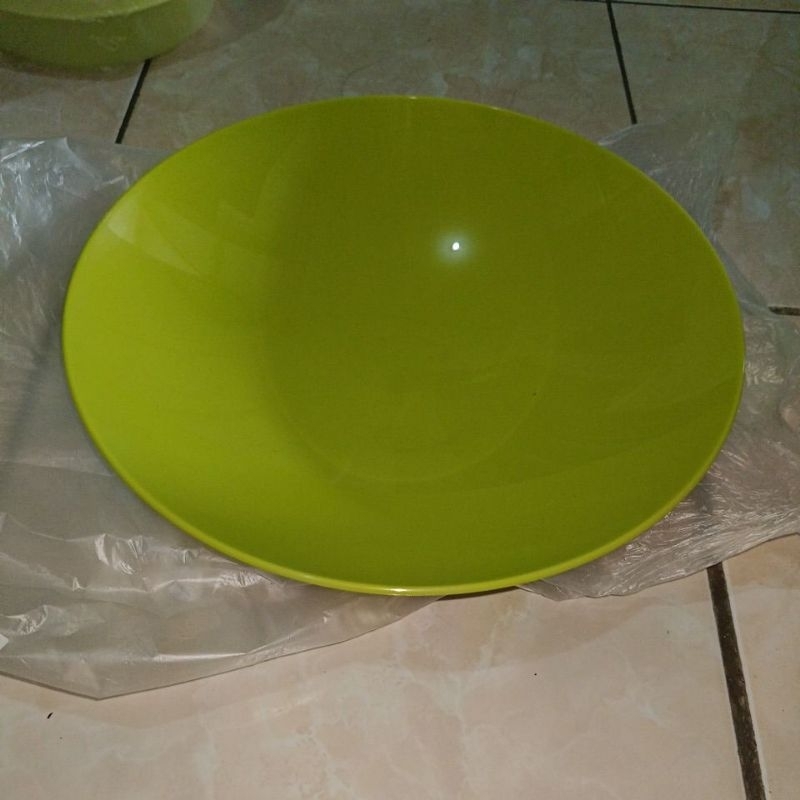 Aesthetic Plate Piring Tupperware Hijau New Ori