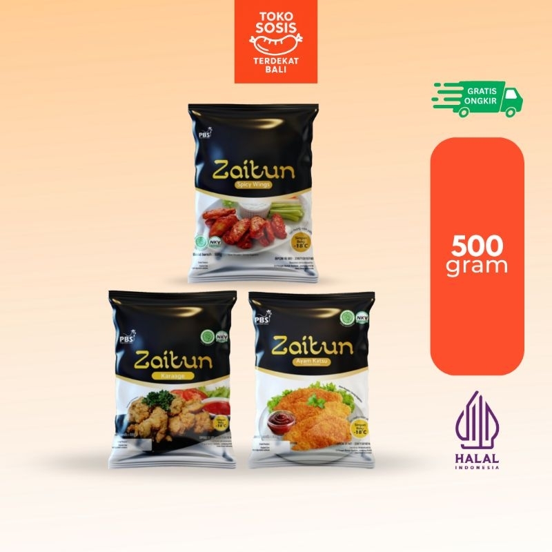 

Zaitun Ayam Katsu Karaage Spicy Wings 500 gram | Ayam Karage Chicken Wings