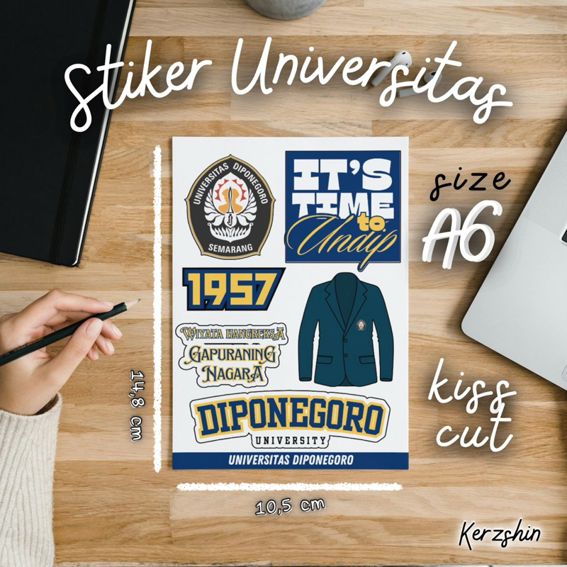 Stiker Universitas Diponegoro - UNDIP