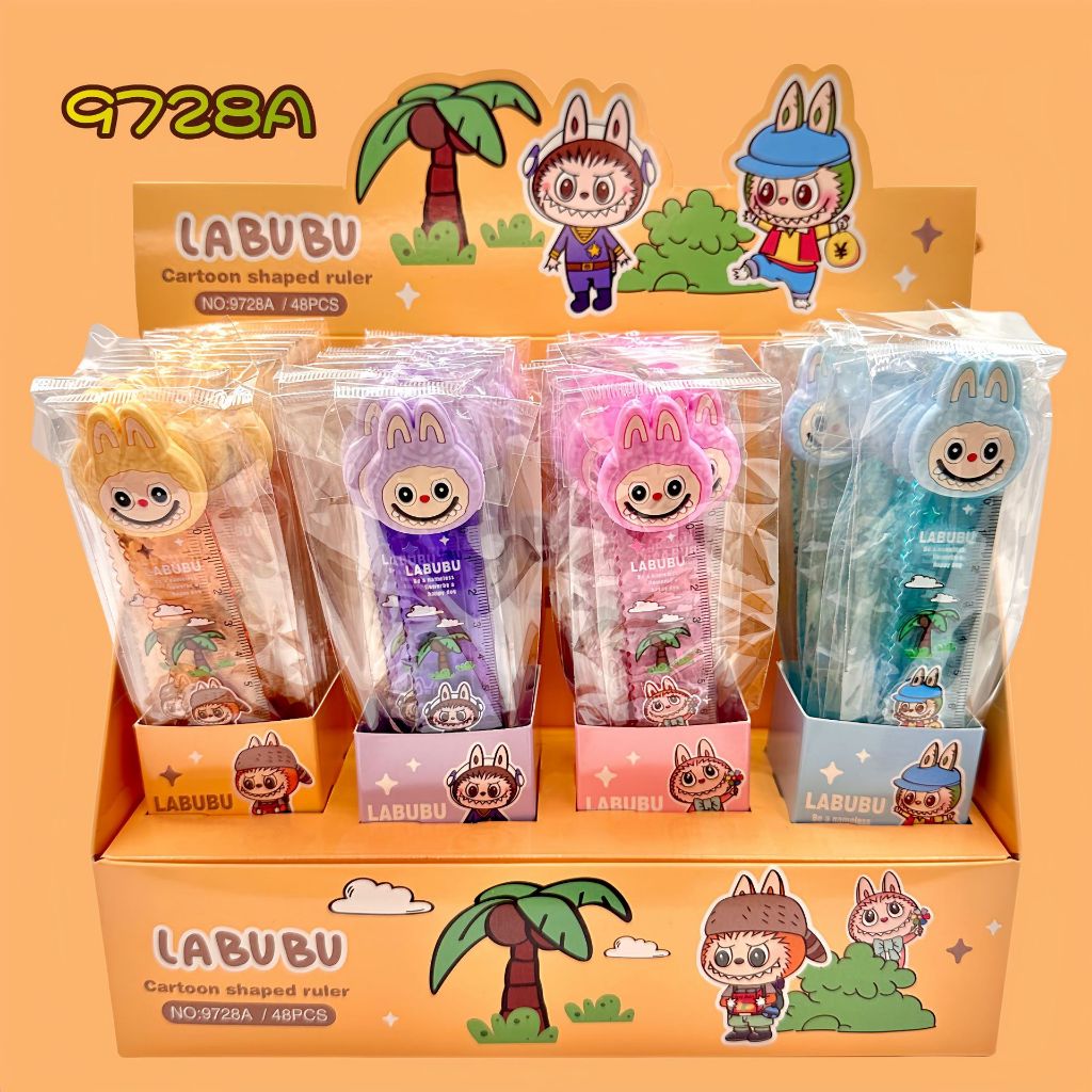 

Penggaris Labubu Rubber Head Penggaris Labubu 15cm TLD018 9728A