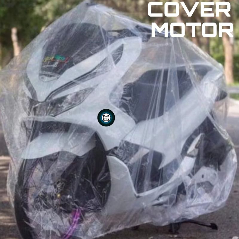 Penutup Motor Universal Penutup Motor Transparan Tahan Air Penutup Debu Sepeda Motor COVER MOTOR ANT