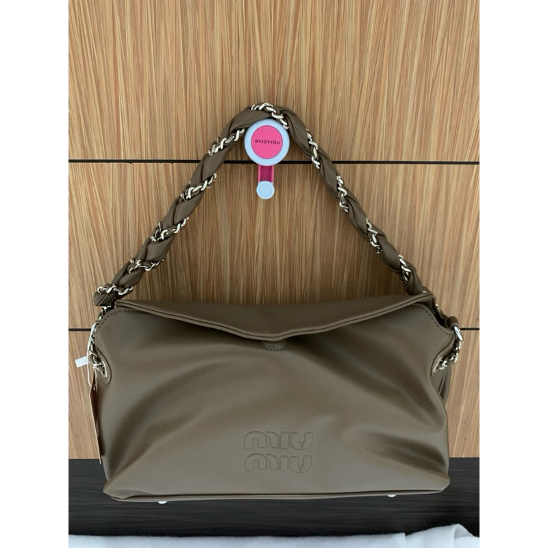 Tas Handbag Shoulder Selempang Kulit Miu2 chain strap mewah