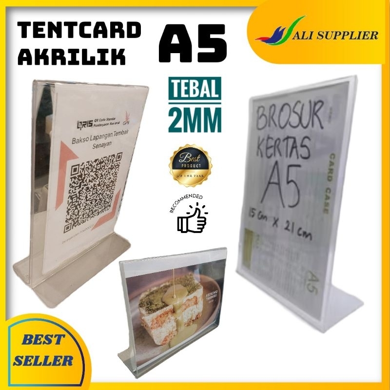 

AKRILIK TENT CARD A5 / AKRILIK DISPLAY BROSUR UK A5 / TEMPAT BROSUR MURAH / SANDARAN BROSUR A5 / TENT CARD / ACRYLIC UKURAN A5 / DISPLAY BROSUR A5 / Tent akrilik / TEMPAT BROSUR A5 / AKRILIK QRIS / TENT KERTAS A5 / HOLDER A5 / AKRILIK PROMOSI POP STAND A5