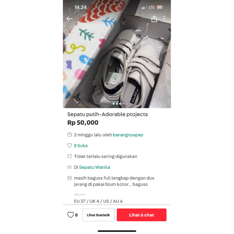 sepatu putih adorable project