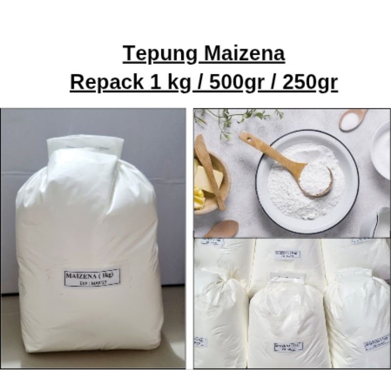 

TEPUNG MAIZENA / CORN STARCH REPACK 1KG / 500GR / 250GR