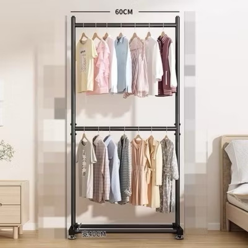 RAK GANTUNGAN BAJU 2 SUSUN RAK GANTUNGAN BESI