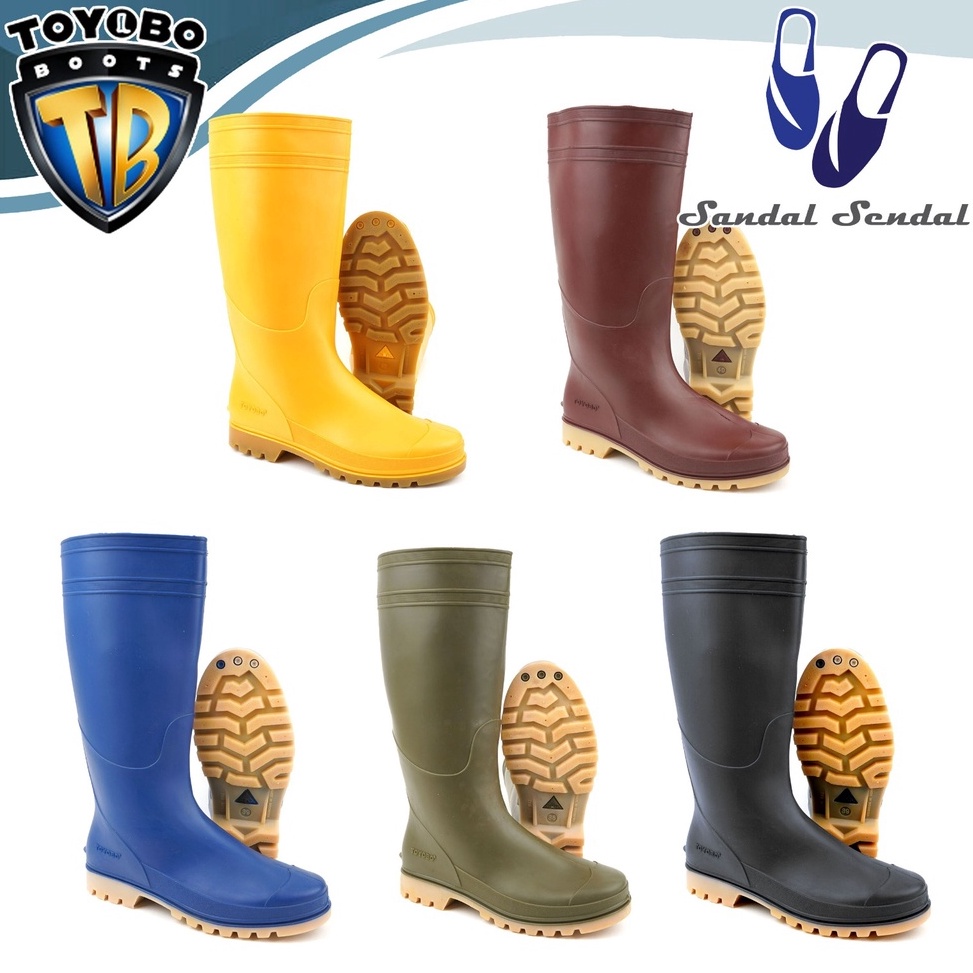 55SPECIAL PRICE Sepatu Boots Tinggi TOYOBO RANDOM Sepatu Boot Proyek Perkebunan Industri Karet Lokal