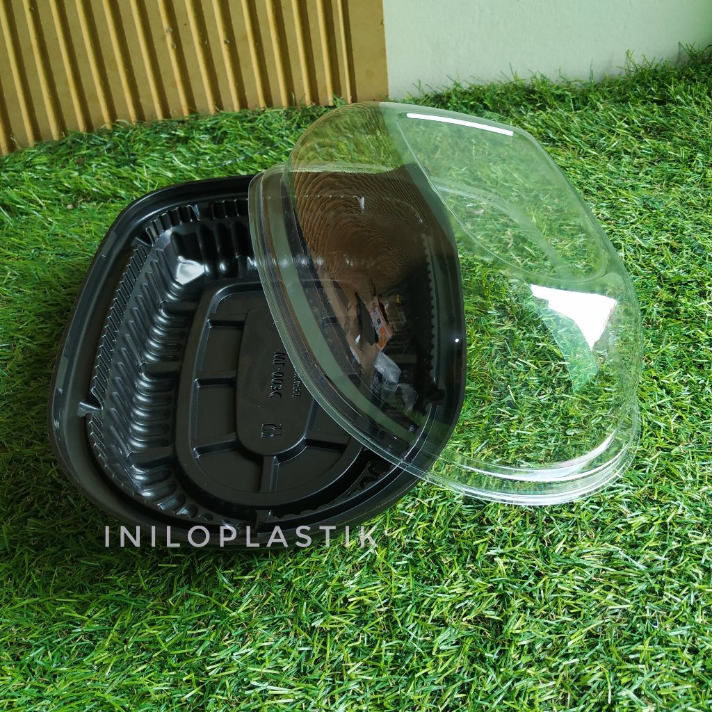 Tray Roast Chicken / Mika Box Ayam Utuh / Mika Box Roast Chicken Polos WL-A003 (Black) / Chicken Box