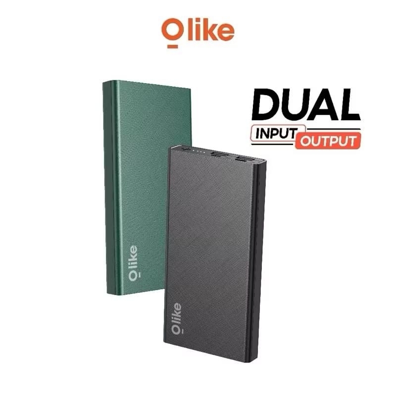BATAM SHOPPING MALL (KDR) POWERBANK OLIKE P102 / POWER BANK PB 10.000MAH 2.1A DUAL INPUT & DUAL OUTP