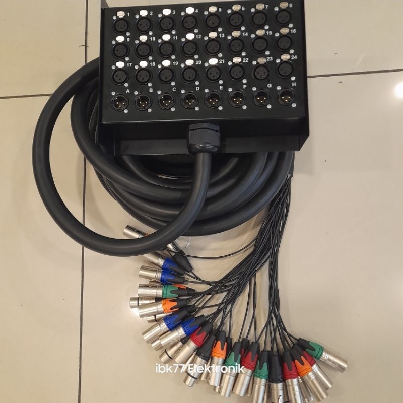 Snake kabel isi 32 chanel 24in 8out lengkap STX panjang 50meter