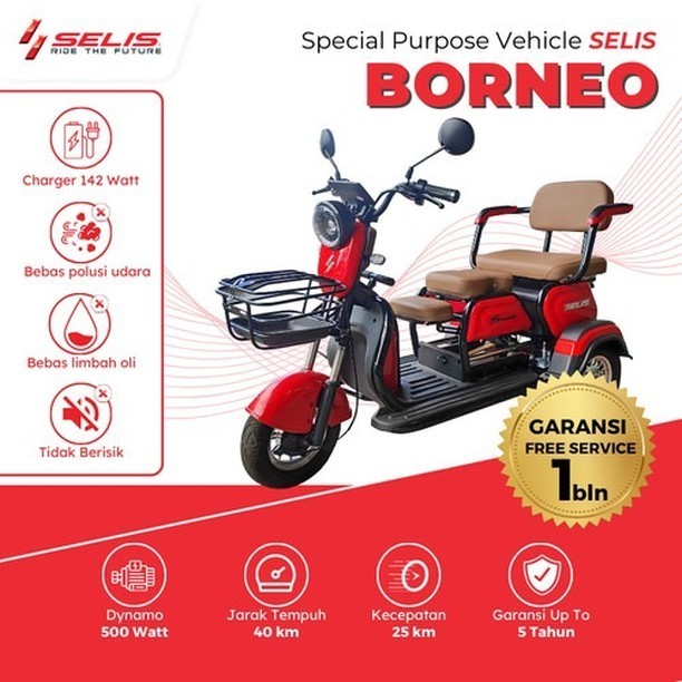 SELIS - Motor Listrik Borneo ( Roda 3 )