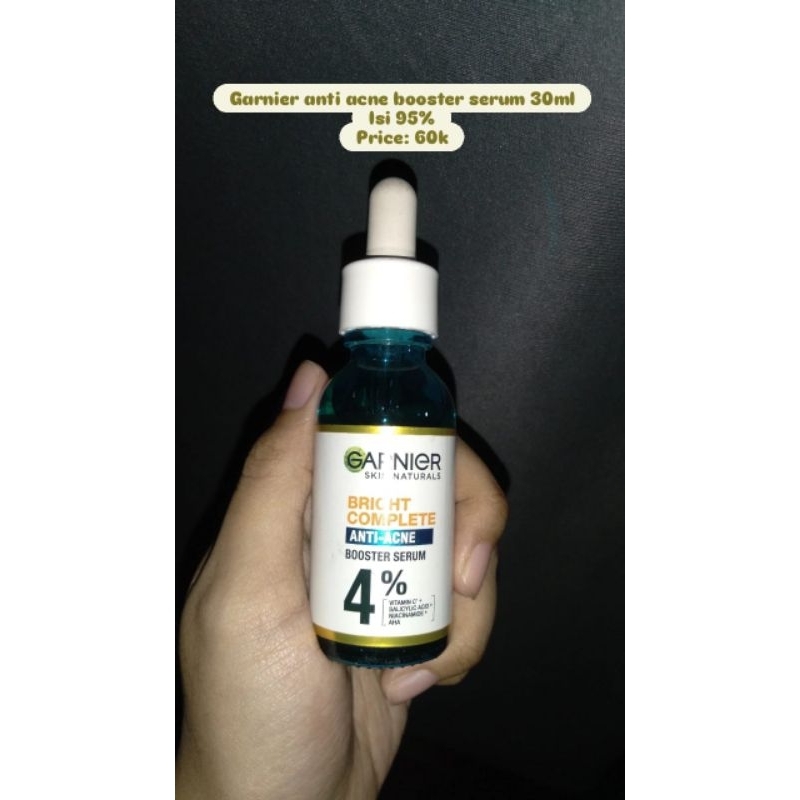(PRELOVED) Garnier anti acne booster serum 30ml