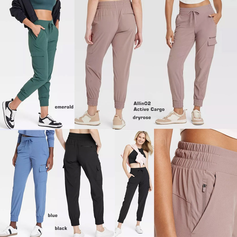 [shp] ALL IN MOTION 02 Active Cargo Jogger Pants - Celana Panjang Olahraga Polos Wanita Branded Orig