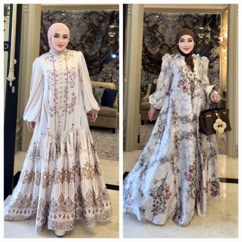 GAMIS ETNIK BLINK PUTIH/ GAMIS FLOWER SHELLASAUKIA