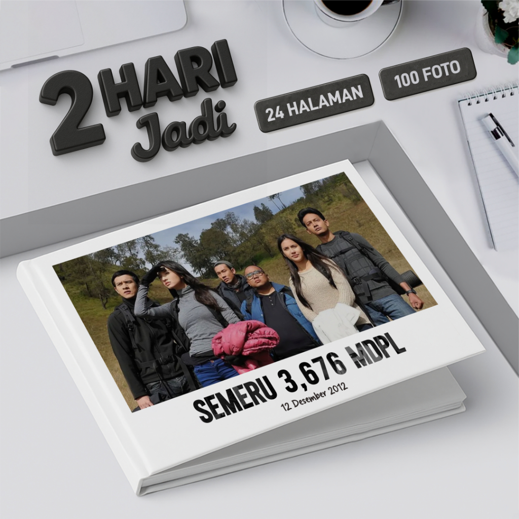 CUSTOM PHOTOBOOK / HARDCOVER /  VACATION / WEDDING / HIKING / 24 HALAMAN / 100 FOTO