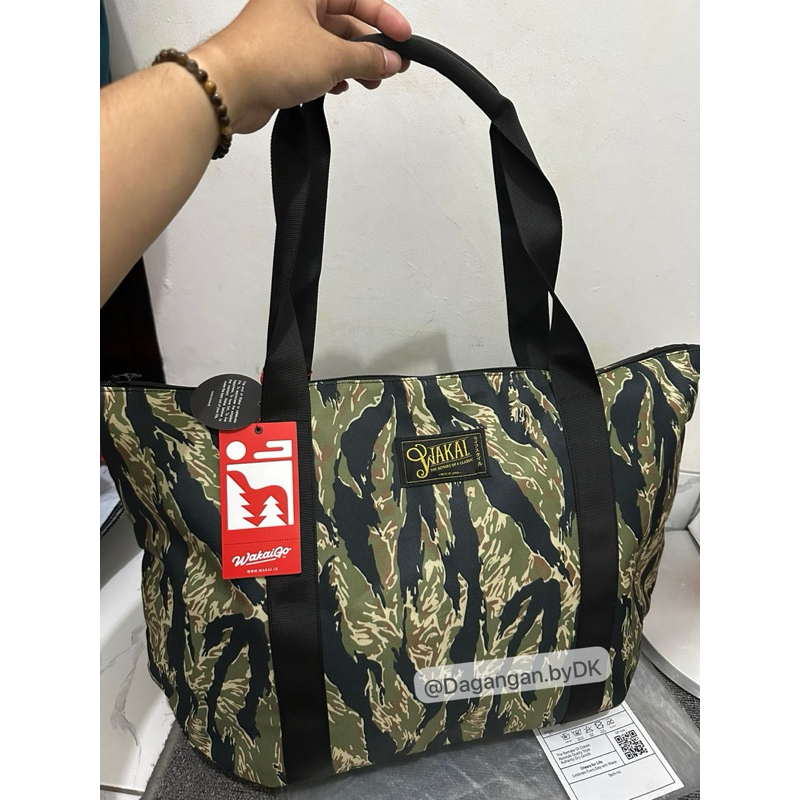 Tas Tote Bag Wakai Camo Original Barang Resmi 100%