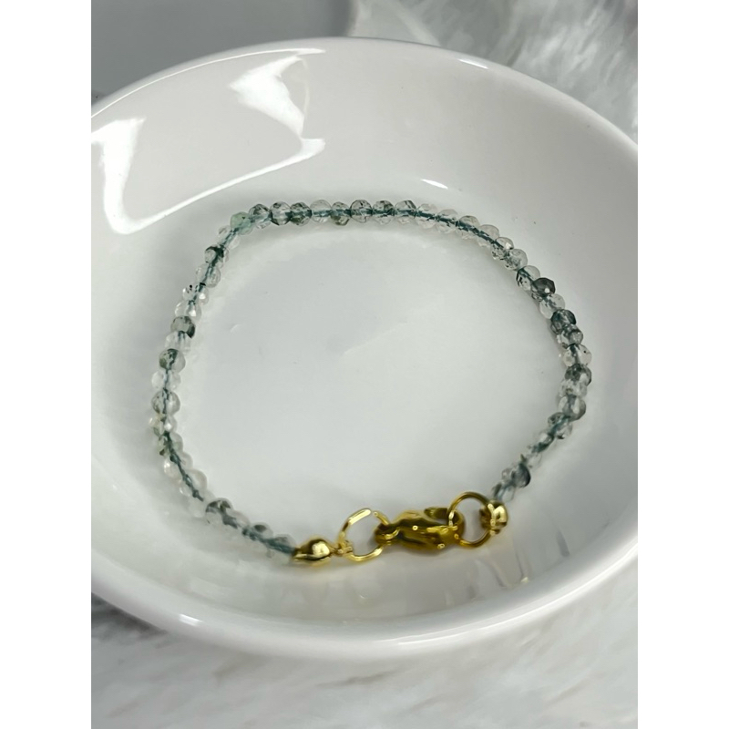 Gelang Batu Alam Green Phantom 3mm facet