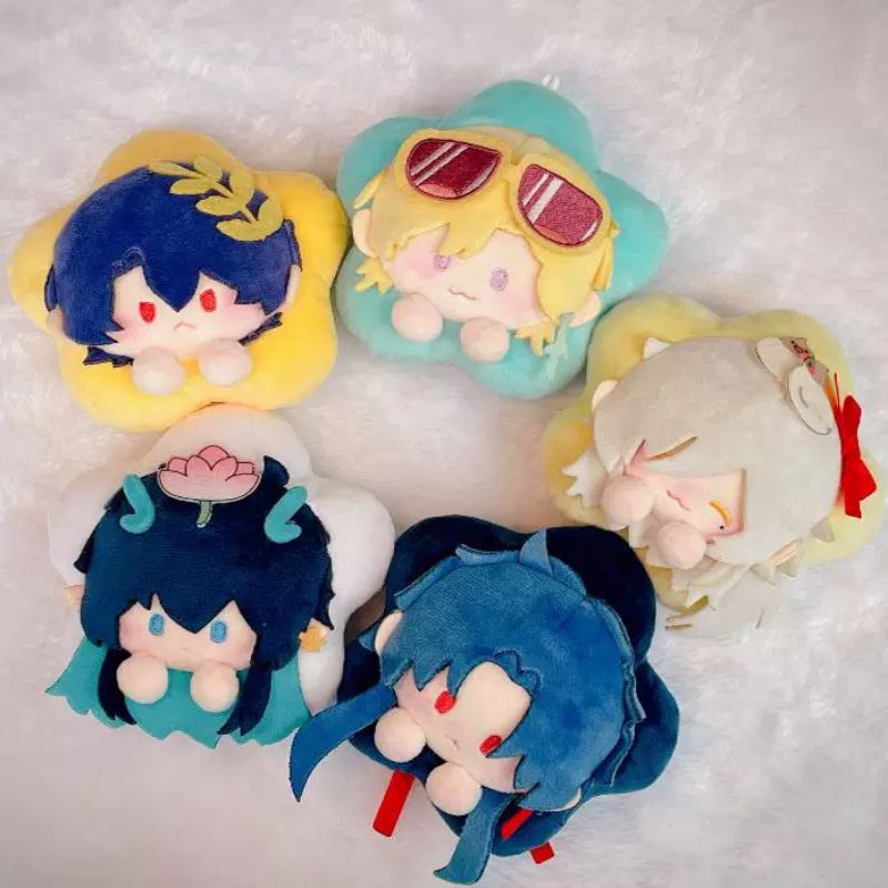 (PRE-ORDER HARAP BACA DESKRIPSI) Bagcharm Honkai Star Rail Plushie dolls fanmade || Jingyuan, Aventu