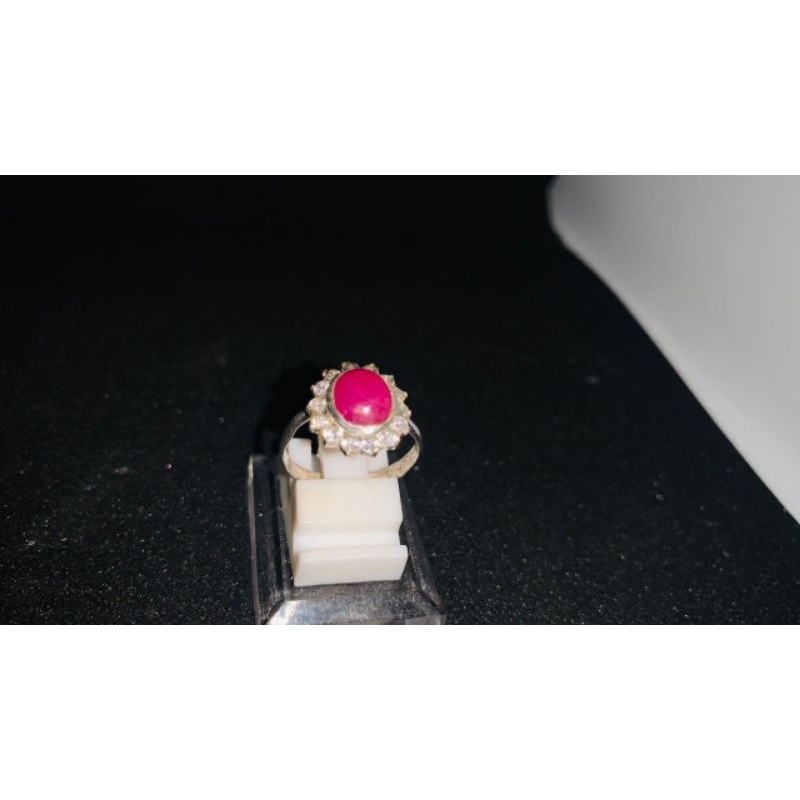 Ruby ring perak 925