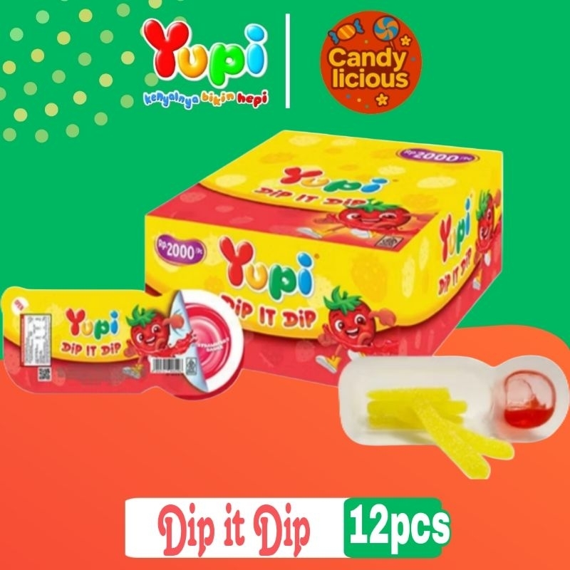 

Permen Yupi Dip it Dip 19gr Display Box isi 12pcs