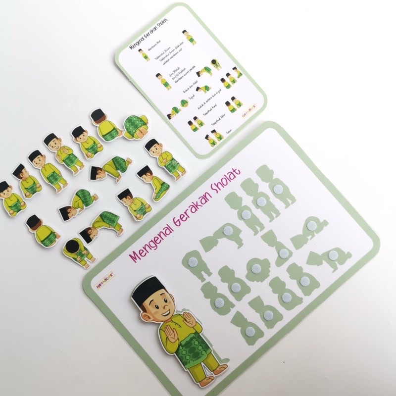 Mainan Edukasi Anak BUSY PAGE BELAJAR SHOLAT belajar mengenal gerakan sholat