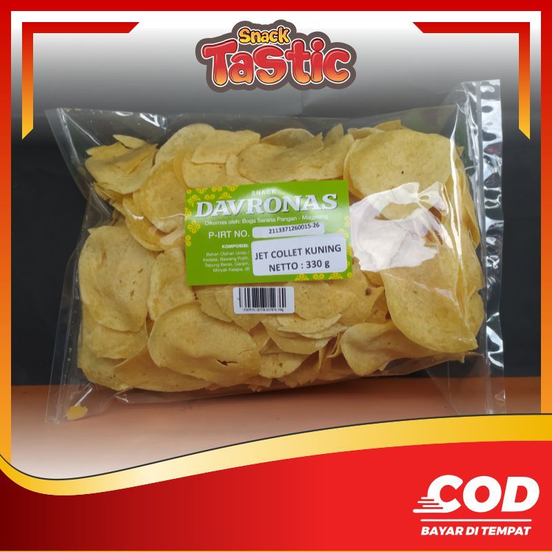 

JET COLLET KUNING / GETUK KUNING 330GR DAVRONAS / camilan dan oleh-oleh khas Magelang, Jogja