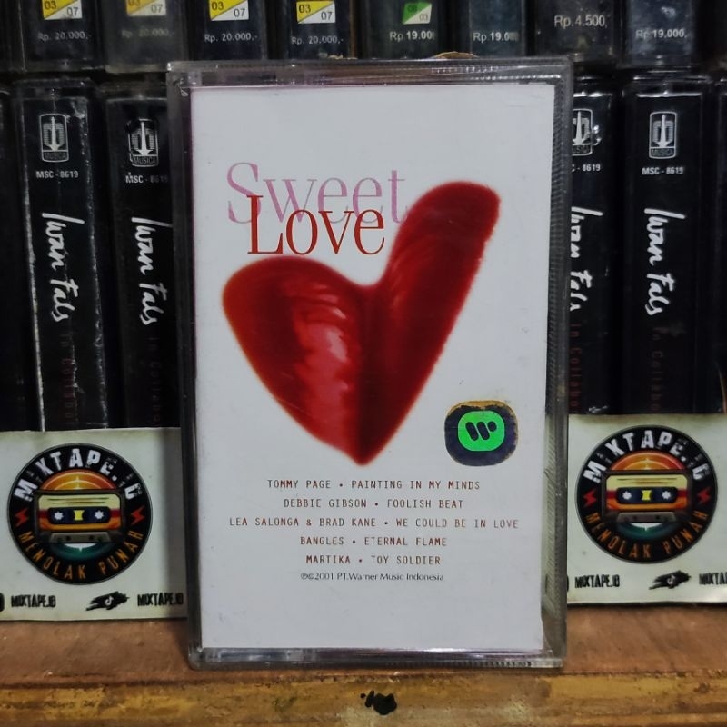 Kaset Pita - Sweet Love - Kompilasi Barat - Tommy Page - Debbie Gibson - Lea Salonga & Brad Kane - B