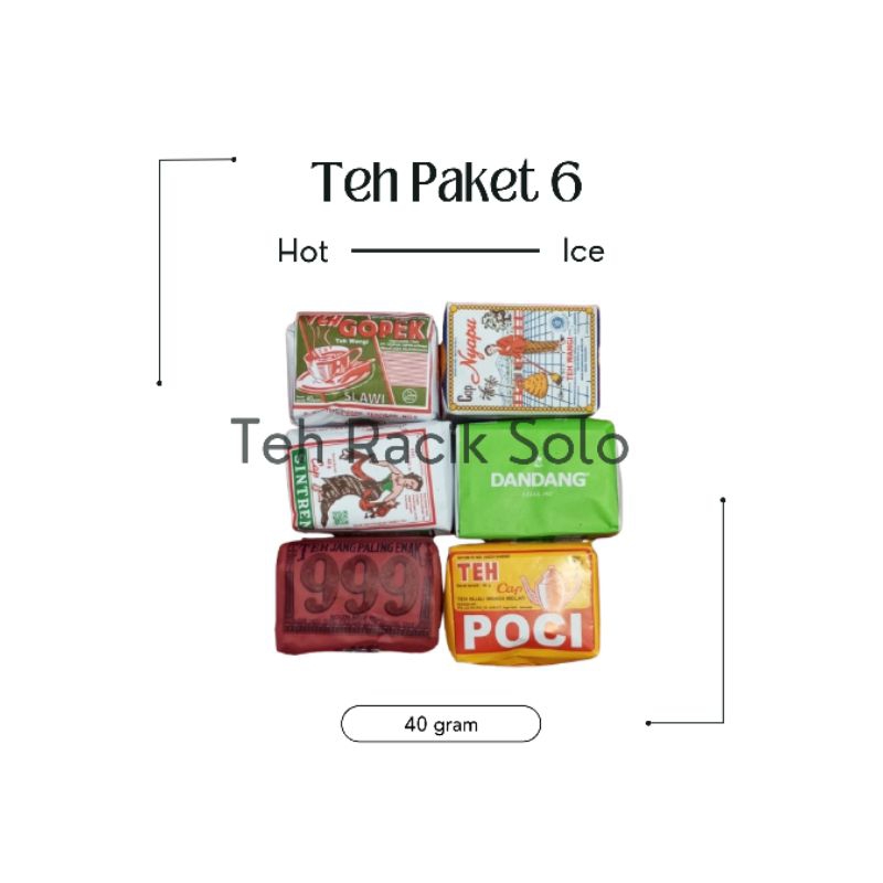 

Teh Racik Paket 6 (Dandang Hijau,Gopek,Nyapu,Sintren,999Poci K)