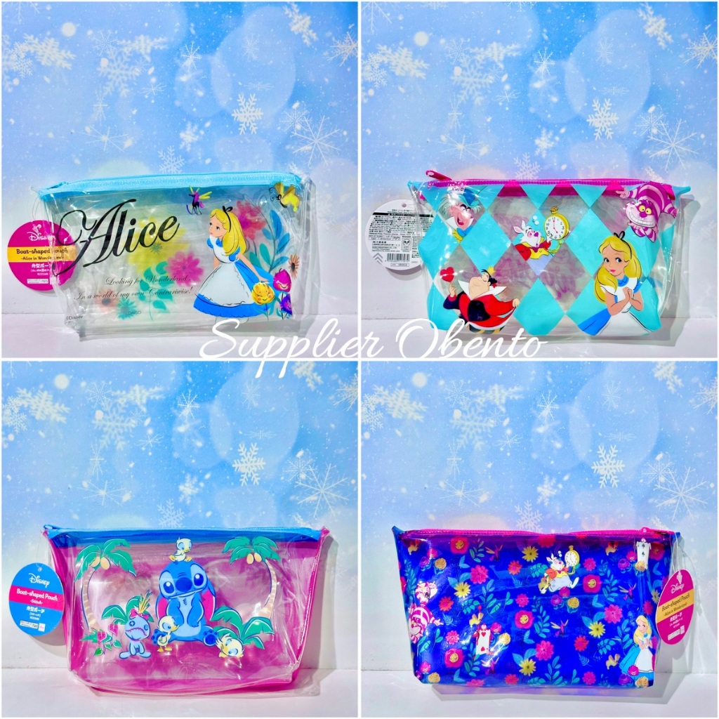 [Daiso] Disney Pouch Mesh Pocket Mini Wallet Mini Pouch Disney Transparent Pouch Multipurpose Pouch 