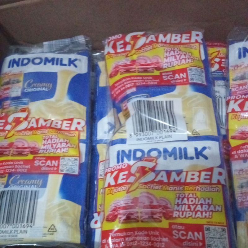 

Indomilk kemasan saset satu karton